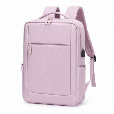 Vodotesný multifunkčný priestranný cestovný batoh s USB konektorom WizzAir Ryanair s rozmermi 40x30x20 cm v čiernej farbe
