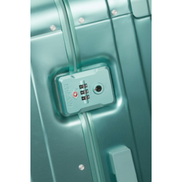American Tourister SOUNDBOX ALU SPINNER 77/28 TSA DUSTY TURQUOISE