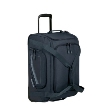 American Tourister CITY RACER DUFFLE/WH S NAVY Športová taška na kolieskach/taška cez rameno