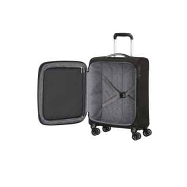AMERICAN TOURISTER CLOUDRIDER SPINNER S EXP TSA JET BLACK