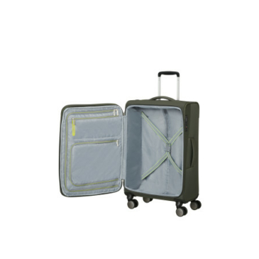 American Tourister WANDERLITE SPINNER M EXP TSA TMAVÁ KHAKI