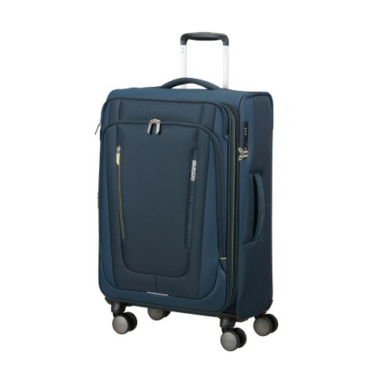 American Tourister WANDERLITE SPINNER M EXP TSA TMAVO MODRÁ