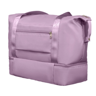 Rozšíriteľná športová taška/taška cez rameno vo fialovej farbe Wizzair s rozmermi 40 x 30 x 20 cm