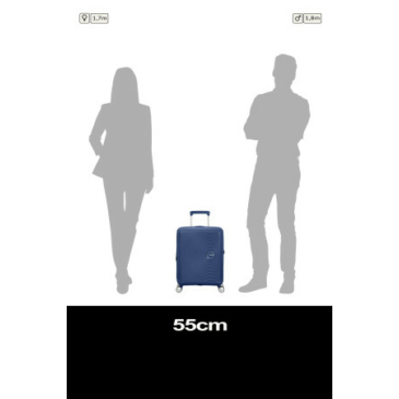 American Tourister Soundbox 55 Bőrönd Midnight Navy