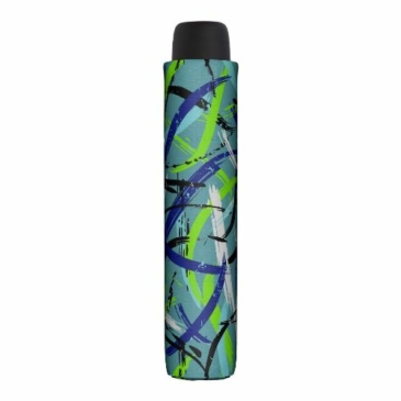 Dámsky dáždnik Derby Hit Mini Moving Lines Blue s ručným otváraním D-70065PML01