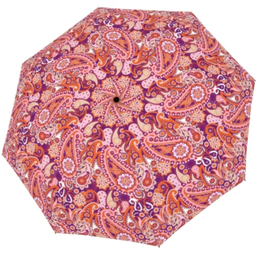 Doppler Fiber Magic Paisley Berry automatický dáždnik pre ženy D-7441465PA01