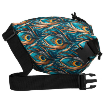 Priestranná dámska taška Fanny Pack s módnym vzorom