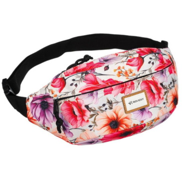 Priestranná dámska taška Fanny Pack s módnym vzorom
