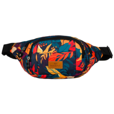 Priestranná dámska taška Fanny Pack s módnym vzorom