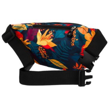 Priestranná dámska taška Fanny Pack s módnym vzorom