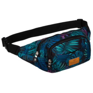 Priestranná dámska taška Fanny Pack s módnym vzorom