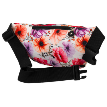 Priestranná dámska taška Fanny Pack s módnym vzorom
