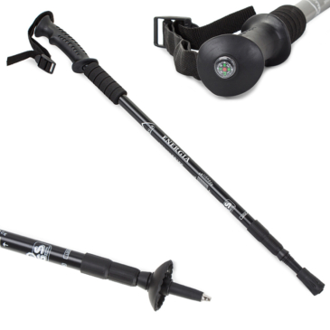 2 polstrované čierne palice - nordic walking