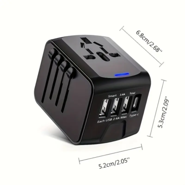 Cestovné príslušenstvo Svetový adaptér s nabíjačkou USB*