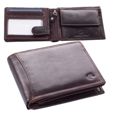 Prémiová pánska peňaženka z pravej kože v darčekovej krabičke s ochranou RFID