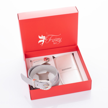 Fairy Crystal kameň peňaženka opasok prívesok na kľúče darčeková sada