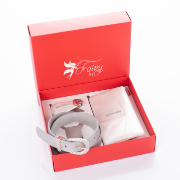 Fairy Crystal kameň peňaženka opasok prívesok na kľúče darčeková sada