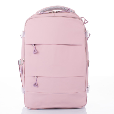 Vodotesný multifunkčný priestranný cestovný batoh s USB konektorom WizzAir Ryanair s rozmermi 40x30x20 cm v čiernej farbe
