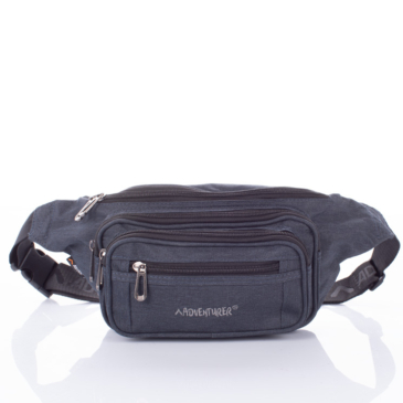 Veľká taška na opasok AdventureR s 5 vreckami v modrej farbe 