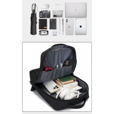 Multifunkčný priestranný cestovný batoh s USB portom WizzAir Rozmery 40 x 30 x 20 cm 