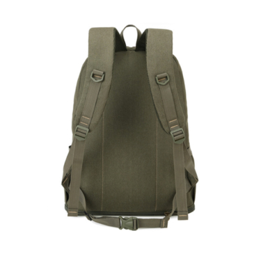 Outdoorový veľký ultra silný plátenný batoh v čiernej farbe
