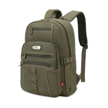 Outdoorový batoh z ultra pevného plátna v khaki farbe