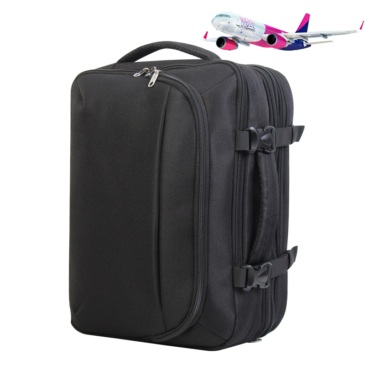 Rozšíriteľná palubná taška/batoh Bontour FlexGo WizzAir veľkosti 3 funkcií čierna