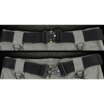 Taktický pánsky opasok v čiernej farbe 120 cm