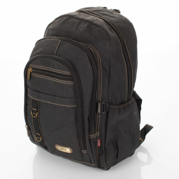 Outdoorový plátenný batoh Black
