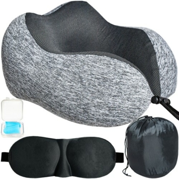 Pamäťová pena na krk Vankúš na oči Ground Plug Set