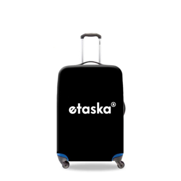 etaska Kožený obal na kufor veľkosti kabíny čierny