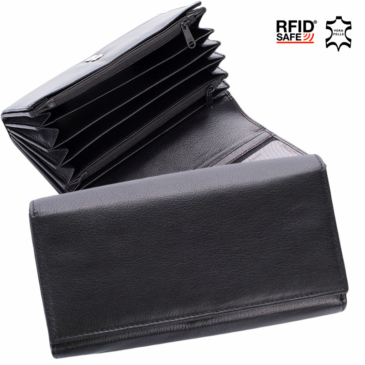 Aktovka z pravej kože Waiter Wallet with RFID Protection Double Buckle