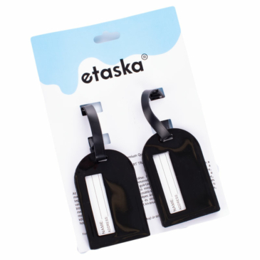 Etaska Premium kožený kufor Tag Black
