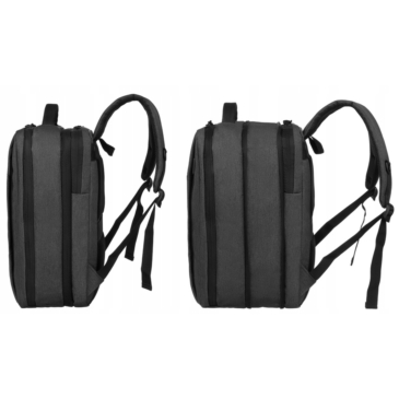 Odolný batoh na notebook Peterson s konektorom USB / rozšíriteľný