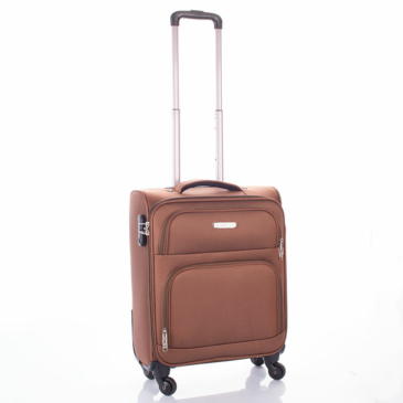 Leonardo Da Vinci WIZZAIR RYANAIR príručný kufor 55 x 40 x 20 cm v hnedej farbe