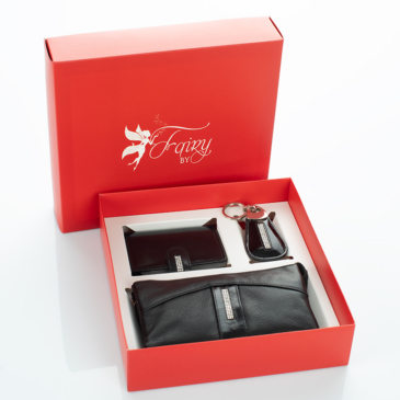 Fairy Crystal kameň peňaženka držiteľ karty držiteľ kľúčov darčeková sada