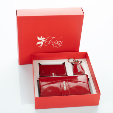 Fairy Crystal kameň peňaženka držiteľ karty držiteľ kľúčov darčeková sada