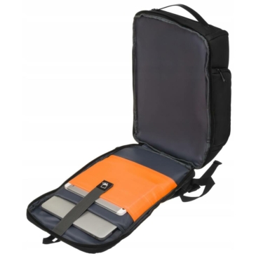 Priestranný, vodotesný batoh na notebook s portom USB + USB typu C - Peterson
