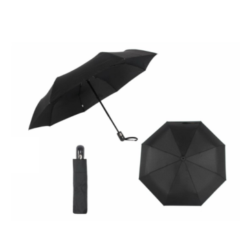 Čierny automatický dáždnik Feeling Rain pre mužov