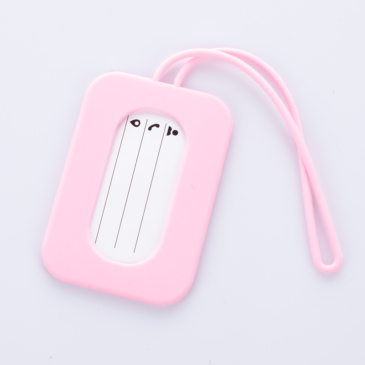 Silikónová visačka na batožinu Pink