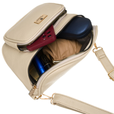 Dámska crossbody taška Peterson v béžovej farbe