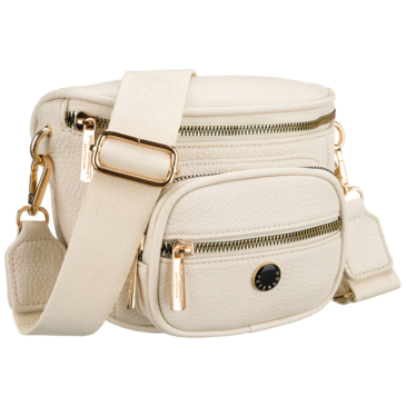 Dámska crossbody taška Peterson v svetlo béžovej farbe