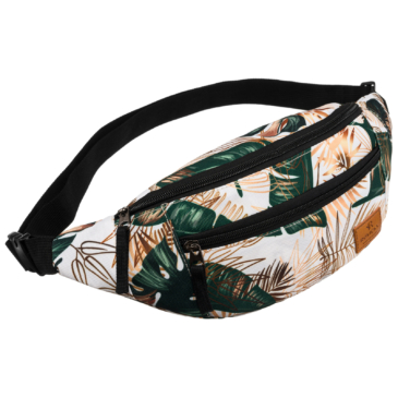 Priestranná dámska taška Fanny Pack s módnym vzorom