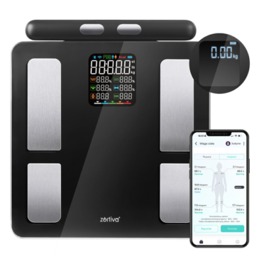 Analytická Bluetooth váha do kúpeľne Zortiva