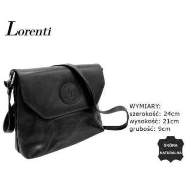 Dámska kožená kabelka LR-TSL-08-GVT BLACK