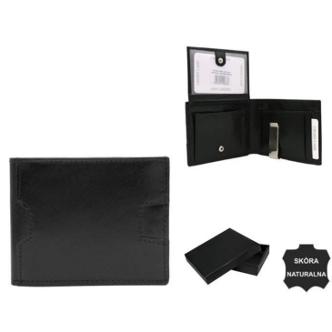 Pánska kožená peňaženka N79-VT-NL BLACK+Black