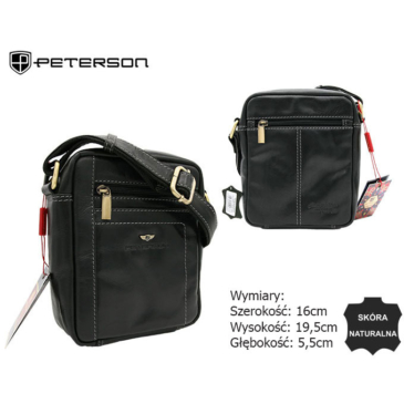 Kožená taška PTN TB-8020-COM Black