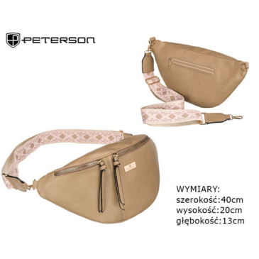 PETERSON PTN NER-ALE-2 D.Béžové vrecko z ekokože