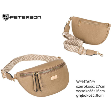PETERSON PTN NER-ALE-4 D.Béžové vrecko z ekokože