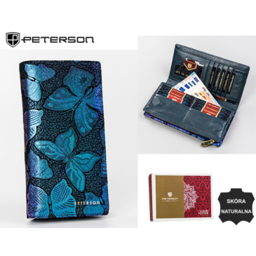 PETERSON PTN 421431-ONBF Kožená peňaženka RFID